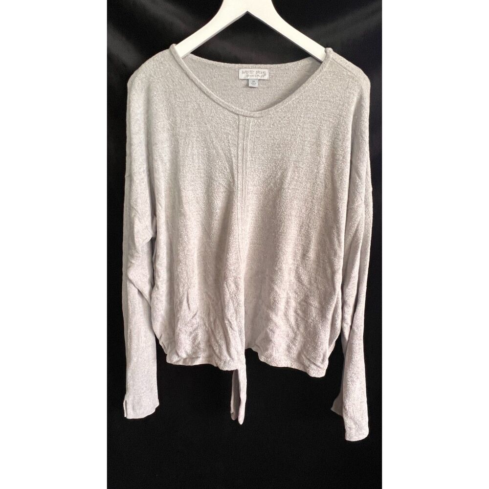 Barefoot Dreams Tie Front Cozy Chic Ultra Light Soft Sweater Size 2X